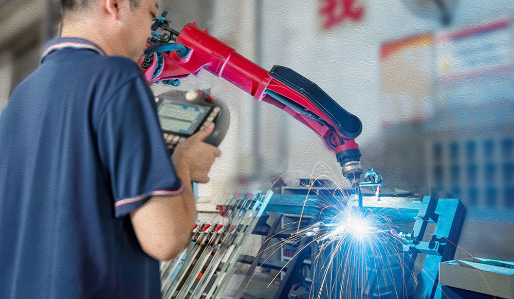 機器人焊接車間